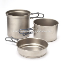 Kochen Picknick Schüssel Pot Pan Set, Camping Kochen Set Typ Wandern Kochgeschirr